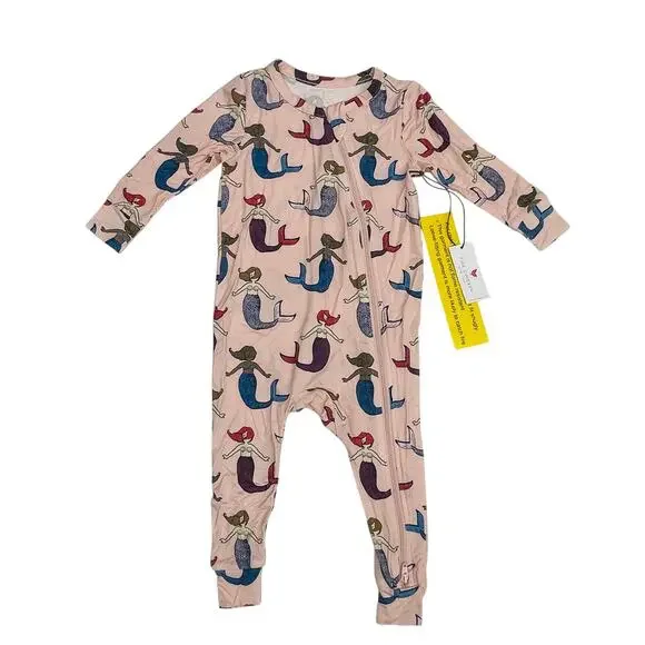 NWT Pink Chicken 0/3M PJ's in Mystical Mermaids