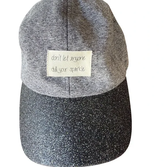 Don't Let Anyone Dull Your Sparkle baseball cap glitter brim hat