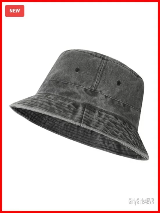 Oversized XX-Large Bucket Hat, Washed Denim Cotton, UV UPF 50+ Sun Protection