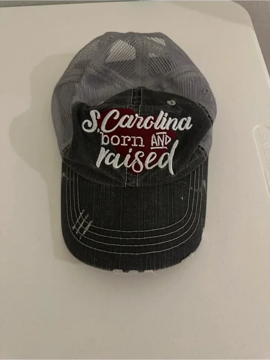 Light Gray Mesh Back Adjustable Cap 