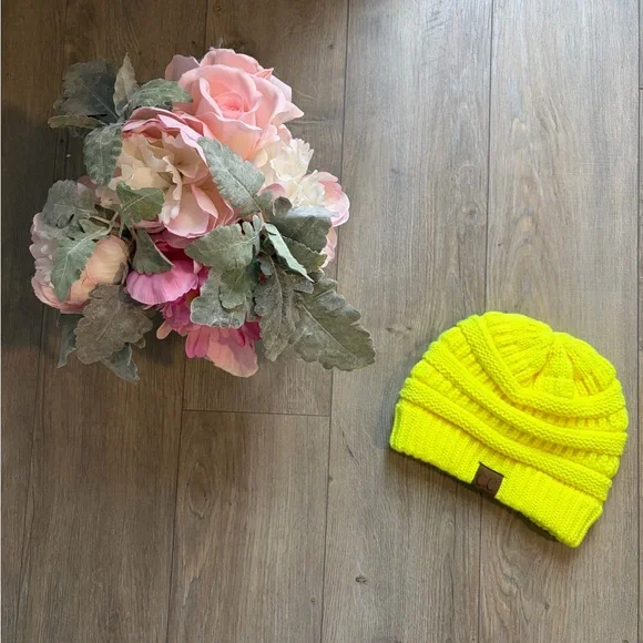 Bright‎ Yellow Knit Beanie