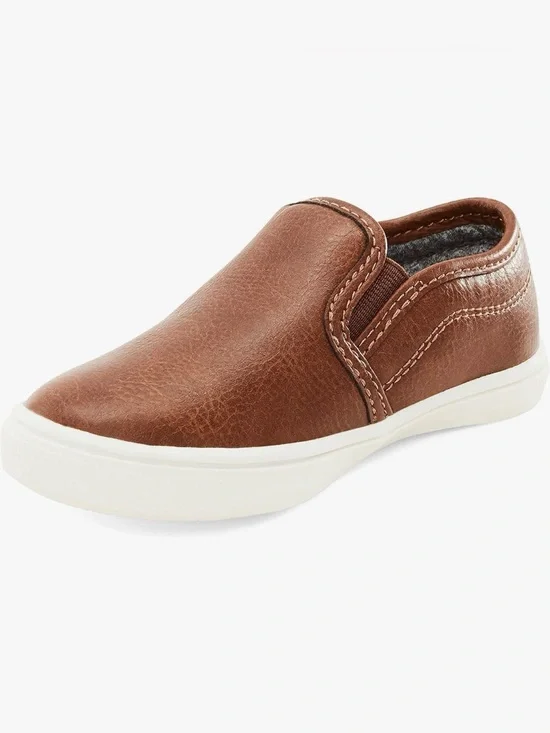 Simple Joys by Carter Kids Slip-On Casual Shoe in Brown