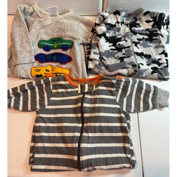 Baby Footie Pajamas Sleepers 3 Pack‎ PitterPatter Garanimals Gerber 0 3M