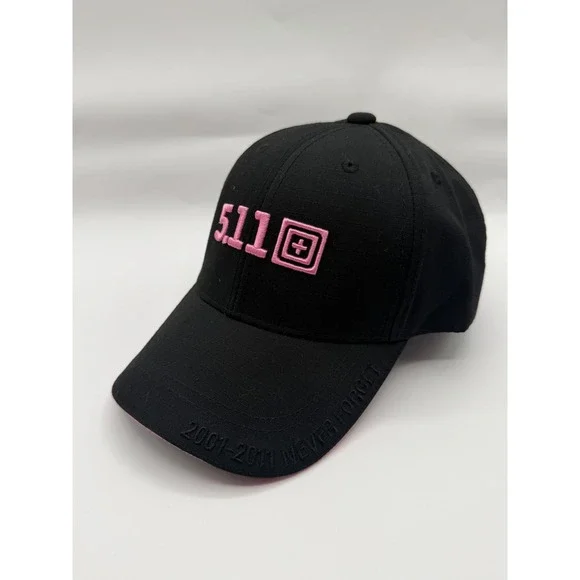 5.11 Tactical Hat Womens OSFM Black Pink 9/11 Never Forget 2001-2011 Ripstop Cap
