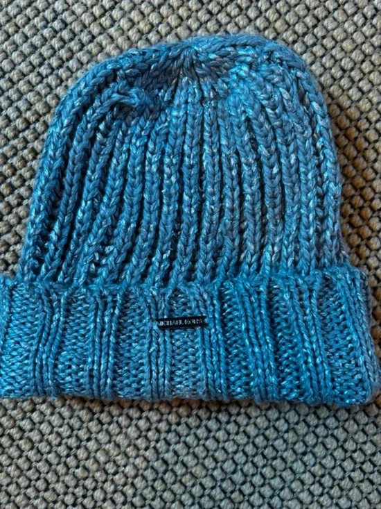 Michael Kors Silver Knit Beanie