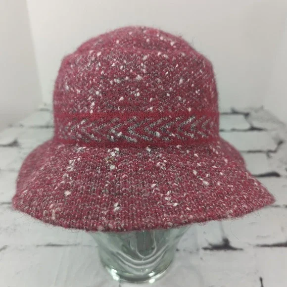 Nordstrom Maroon‎ Womens One Size  Bucket Hat