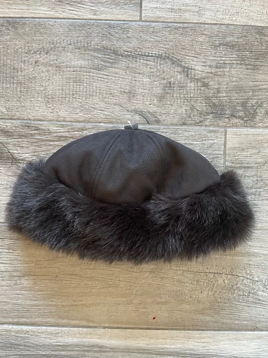❤️ GAP TERRA BROWN WINTER FAUX FUR HAT NEW