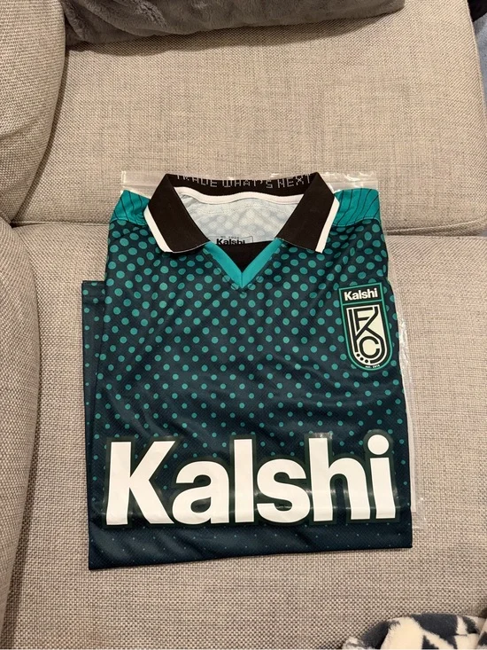EXTREMELY RARE Kalshi Teal & Black Soccer Jersey