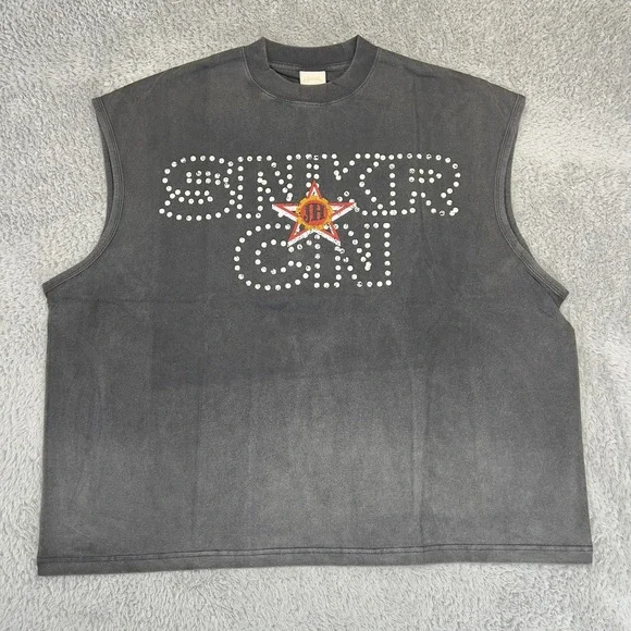 CHRISLV Shirt Mens L Gray Sleeveless Sneakercon Jeff Hamilton Graphic Streetwear