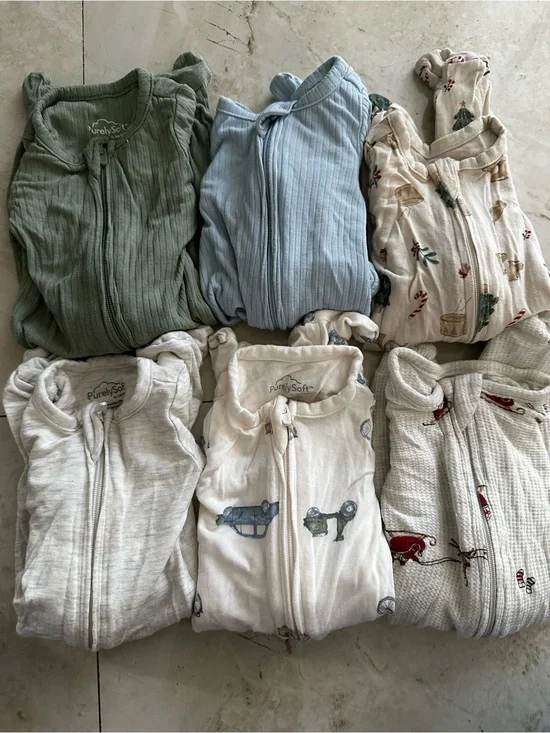 Purely Soft Baby Bundle - Green, Blue, Cream & White