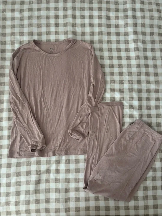 Kyte Kids Long Sleeve Pajama Set in Mauve Pink