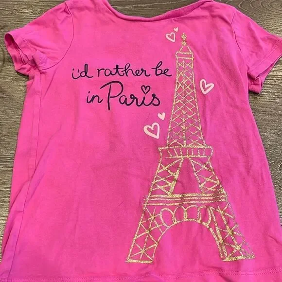 Cute pink Paris tee