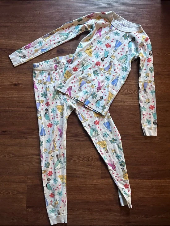 Organic Cotton Disney Princess Print Pajama Set -Long Sleeve Sleepwear