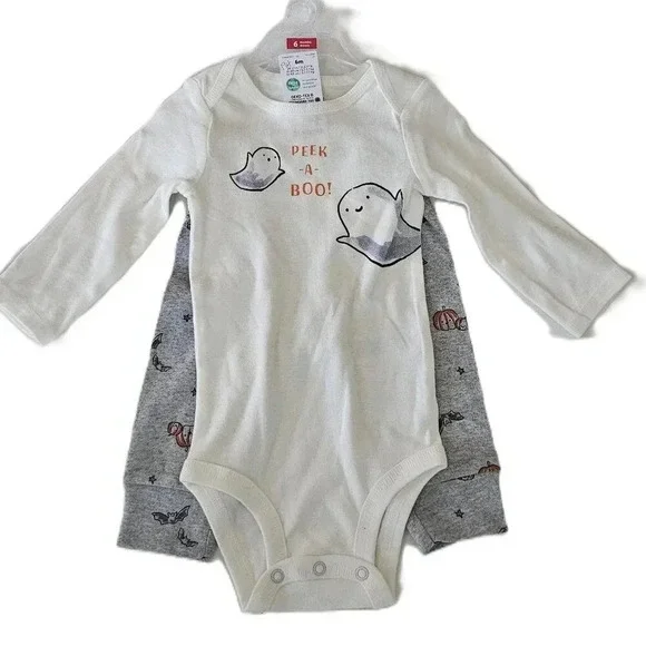 Carter's 6mos Baby Peek a Boo 2pc Set NWT‎