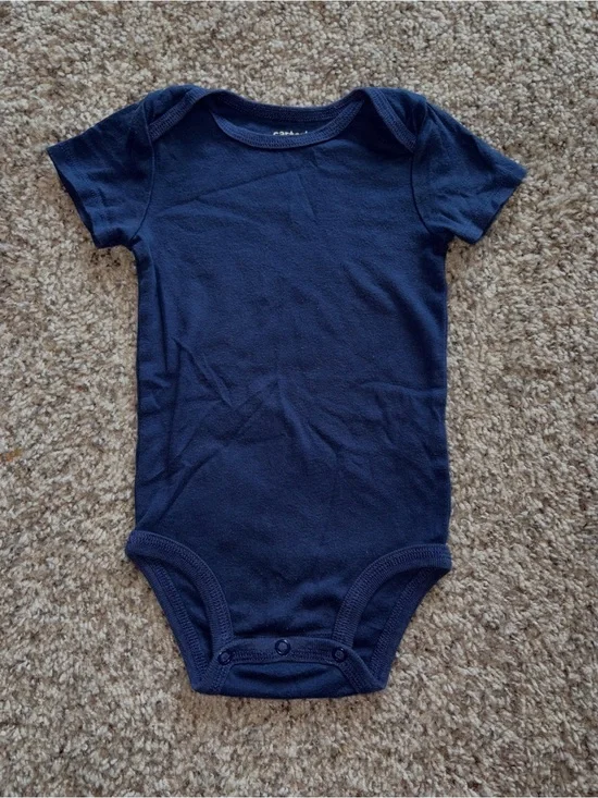 Carter's Navy Short-Sleeve Baby One-Piece
