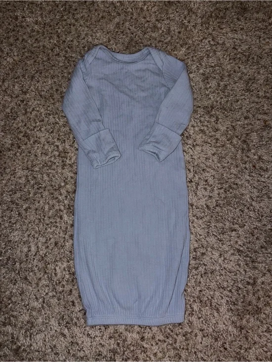 Carter's Light Blue Ribbed Sleep Gown