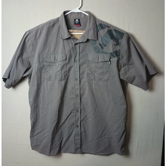 Ecko Unltd Button Down Shirt Graphic Short Sleeve Size 3XLT Streetwear hip hop I