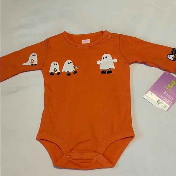 Carter's Orange Ghost Bodysuit