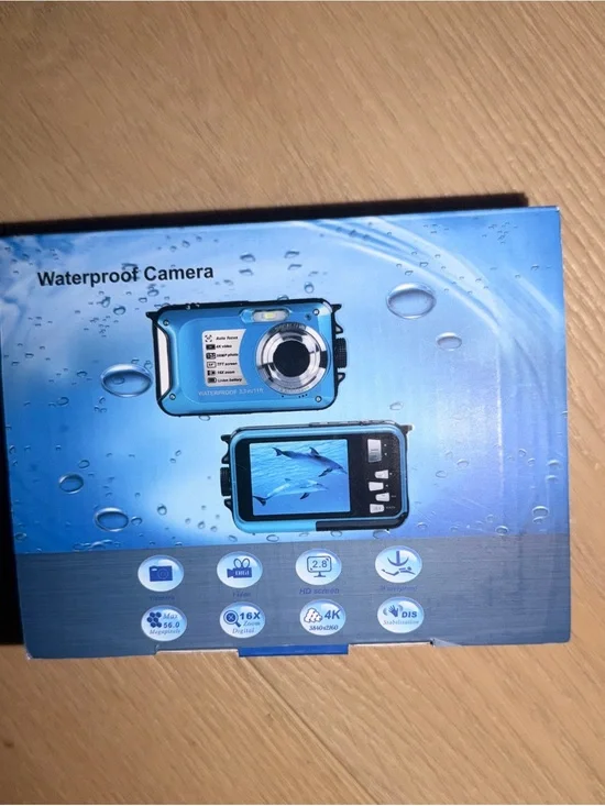 4K Waterproof Camera with 32GB Card Waterproof Digital Camera 56MP