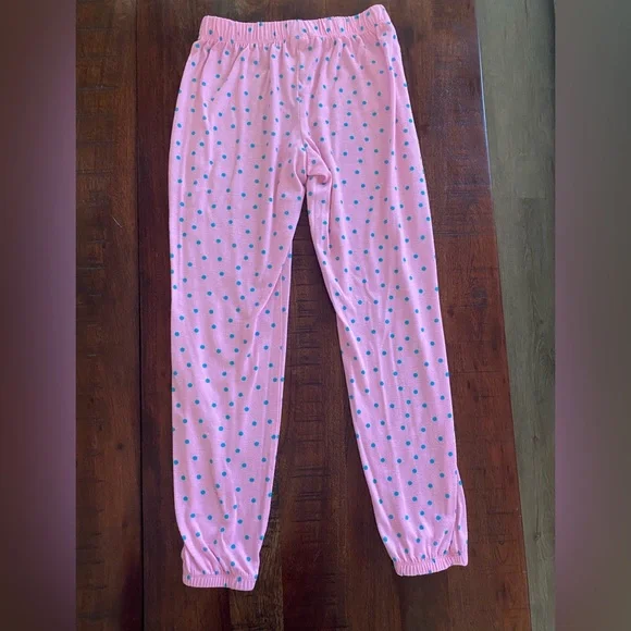SO, Kids, Girls, Pajama Pants, Pink with Polka Dots, Size 14