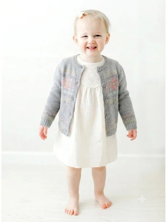 Carter's Girls' Grey Cardigan sz 18 Months