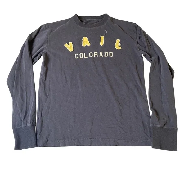 Vail Colorado Resortwear Long Sleeve T Shirt‎ Mens Small Quality Mountain Wear