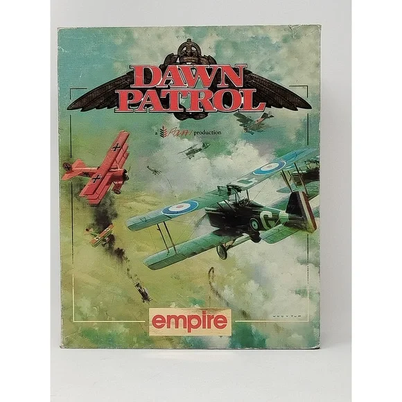 Empire Interactive Dawn Patrol PC Game 1994 Big Box WWI Aerial Combat Sim Set