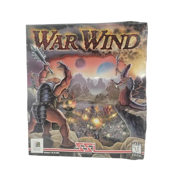 War Wind 1996 PC Big Box Strategy Game SSI Windows 95 Complete Set Rare Retro