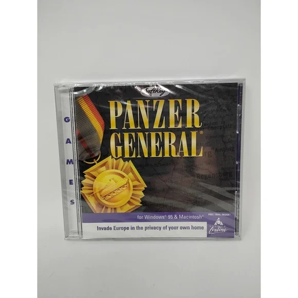 Panzer General 1998 Strategy Game PC Mac WWII SoftKey Sealed CD-ROM Simulation