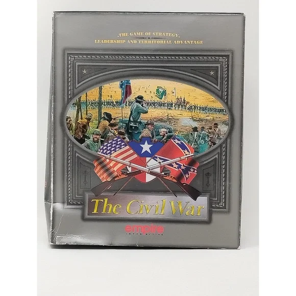 Empire Interactive The Civil War 1995 PC CD-ROM Big Box War Strategy Simulation