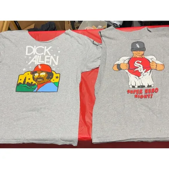 Chicago White Sox Dick Allen & Super Hero Night‎ Cut T-Shirts Size M