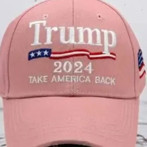 Trump Hat Pink Flag