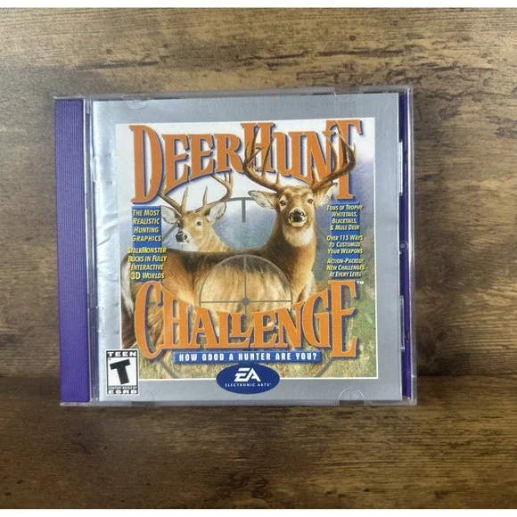 Deer Hunt Challenge (Purple Case) - PC - EA 1999 Tested CD Fast & Safe Shipping
