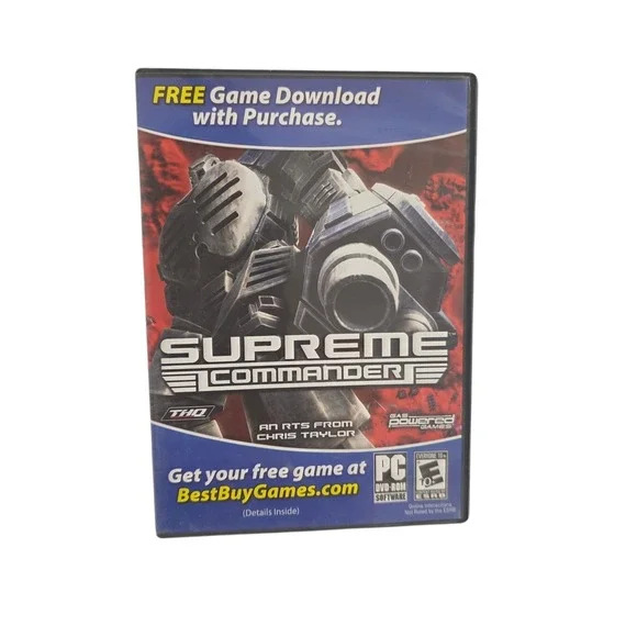 Supreme Commander PC DVD-ROM Complete CIB THQ Windows XP Vista Strategy Game