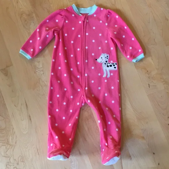 Little Me Fleece One Piece Pajamas 18M