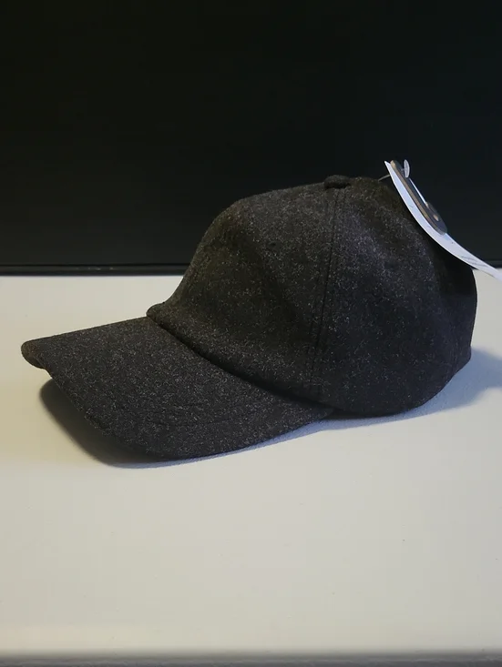 Black Wool Baseball Cap.  T21