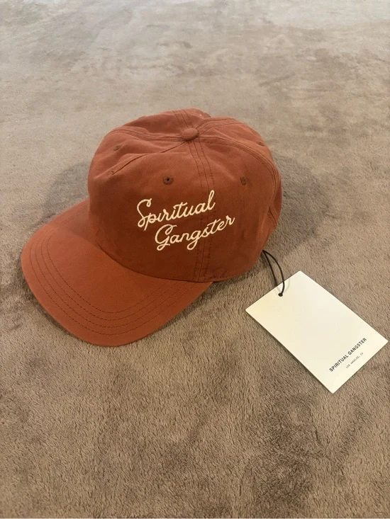 NWT Spiritual Gangster High Vibration Living Burnt Orange Baseball Hat