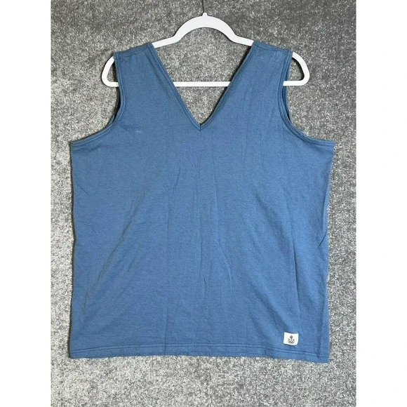 Vintage JcPenney USA Olympics Unisex Adult XL V-Neck Tank Top Blue Cotton‎