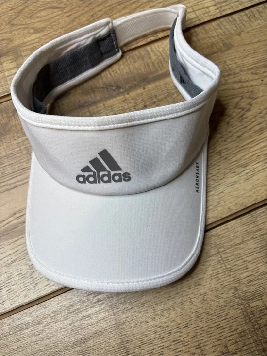 Women’s Adidas Aeroready Superlite 2 Golf/Tennis Visor Adjustable White/Silver