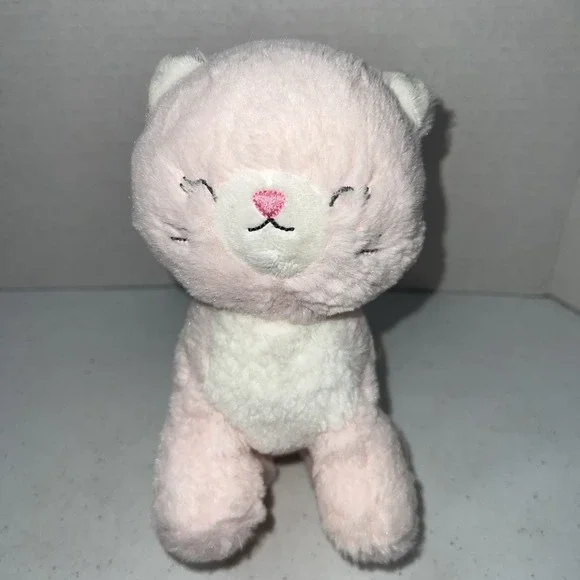 Carters Child of Mine Pink White Kitty Cat Musical Plush Standing Motion 2021