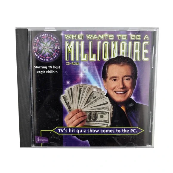Who Wants To Be A Millionaire PC CD-ROM Buena Vista Game Regis Philbin EXCELLENT