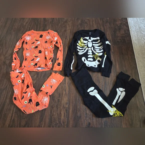 Boys Size 10 Halloween Pajamas Lot