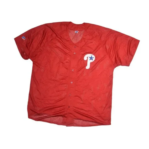 Vintage Russell Philadelphia Phillies Jimmy Rollins Jersey - XXL