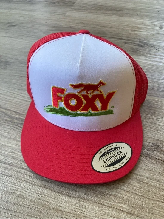 Foxy Red and White Snapback Hat