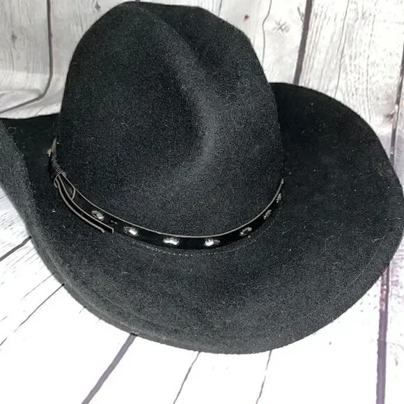 Rodeo King - Black Western Hat - Size M