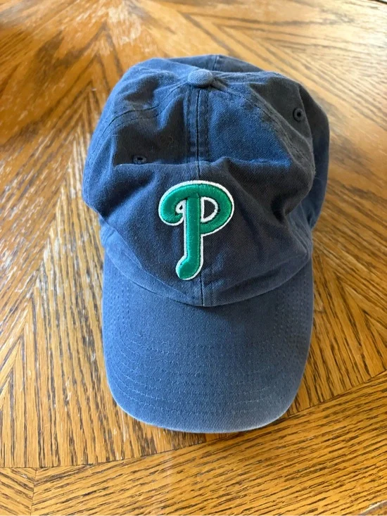 Charcoal Philadelphia Phillies Baseball Cap with Green 'P' Patch