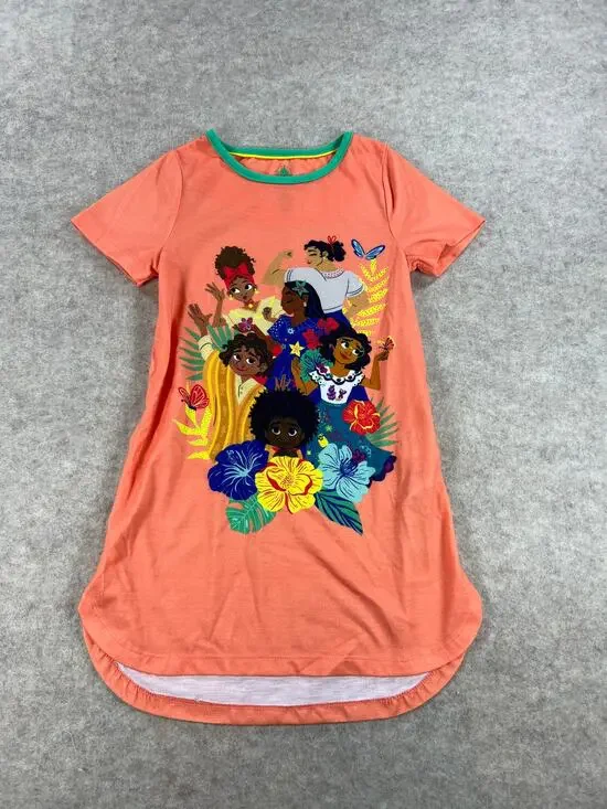 Disney Encanto Short Sleeve Nightshirt Nightgown Size 5/6