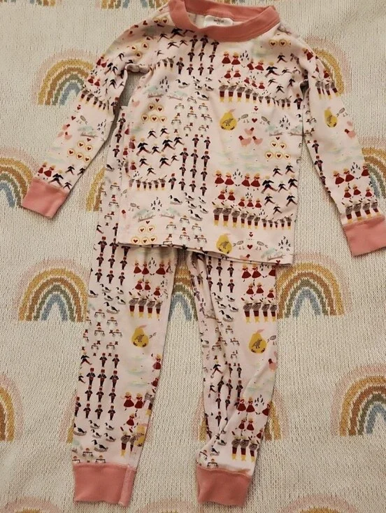 Hanna Andersson 90 or 3t 12 days of Christmas Pajamas pjs set