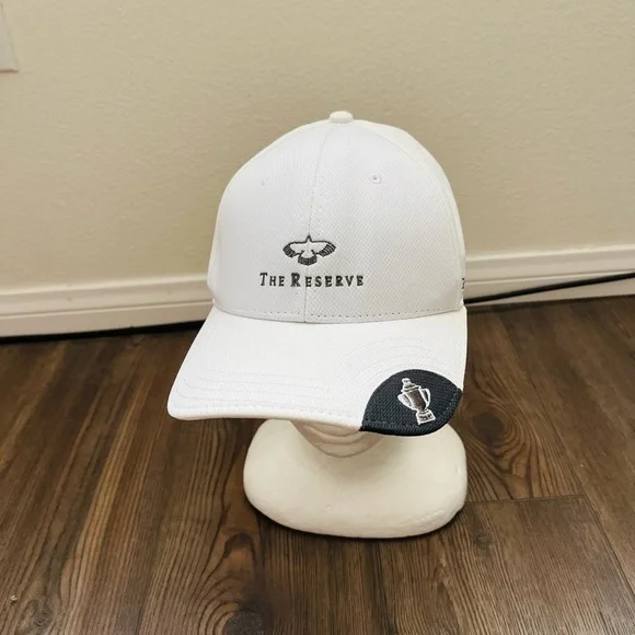 White The Reserve Golf Cap
