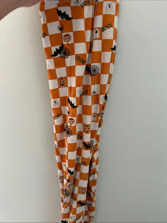 Old Navy Orange and White Checker Halloween Kids Pajama Pants